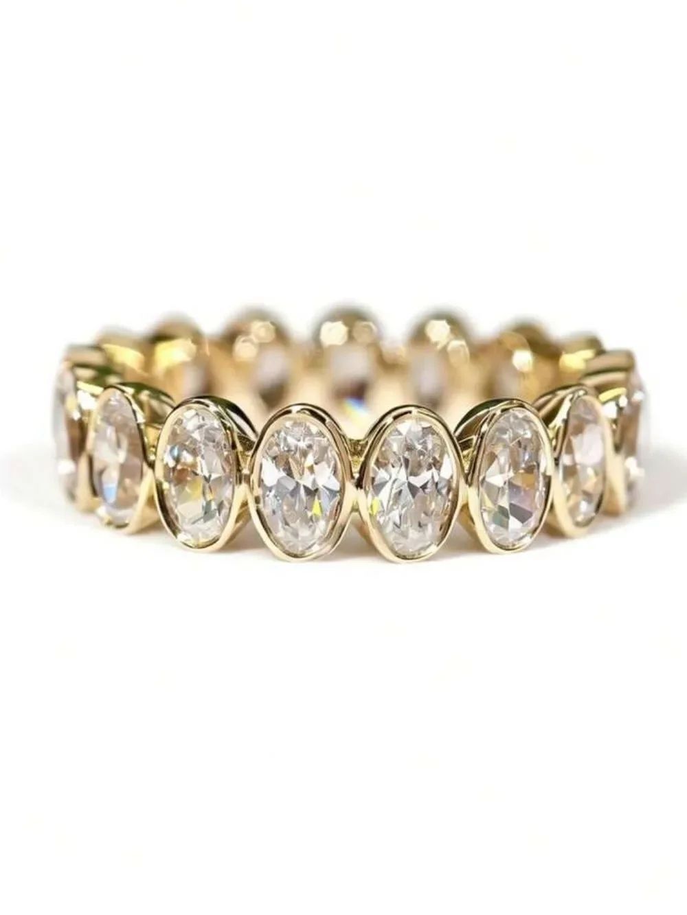Crystal Oval Eternity Band S1442